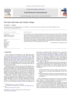 The food cold-chain and climate change