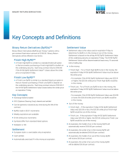 Key Concepts and Definitions