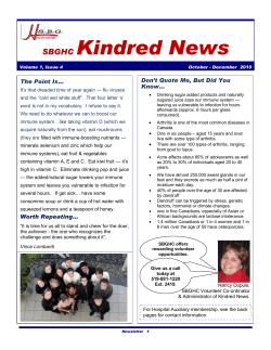 SBGHC Kindred News - South Bruce Grey Health Centre
