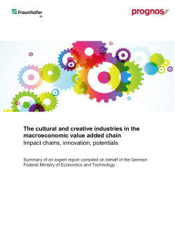The cultural and creative industries in the macroeconomic value