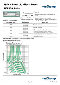 Quick Blow (F) Glass Fuses