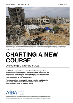 Charting a new course: Overcoming the stalemate in Gaza