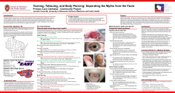 Tanning, Tattooing, and Body Piercing