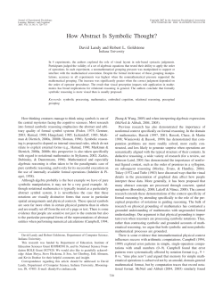 How Abstract Is Symbolic Thought?