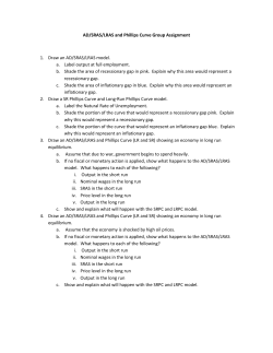 2/20 AD/SRAS/LRAS and Phillips Curve