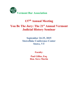 5d. You Be The Jury - Vermont Bar Association