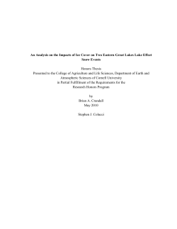 An Analysis on the Impacts of Ice Cover on Two Eastern Great Lakes