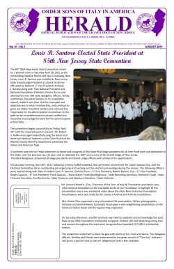 Louis R. Santoro Elected State President at 85th New Jersey State