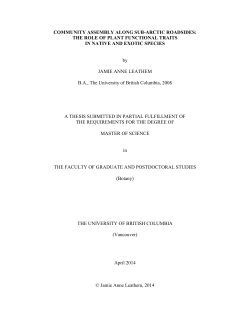 COMMUNITY ASSEMBLY ALONG SUB