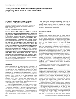 Embryo transfer under ultrasound guidance improves pregnancy