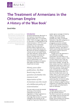 The Treatment of Armenians in the Ottoman Empire