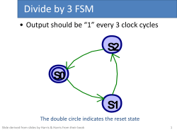Divide by 3 FSM S0 S1 S2