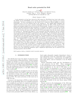Bond order potential for FeSi
