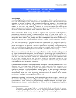National Legal Profession Reform Taskforce Paper