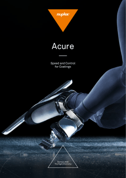 Acure - Nuplex Industries