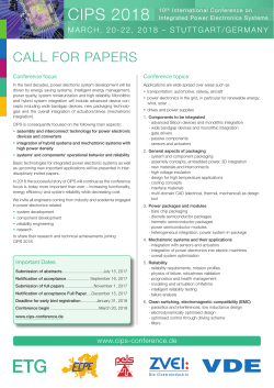 call for papers - IEEE Power Electronics Society