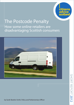 The Postcode Penalty - Citizens Advice Scotland