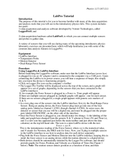 LabPro Tutorial