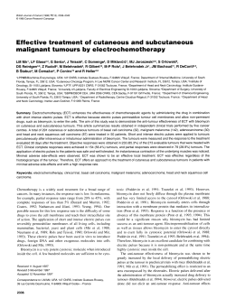 Effective treatment of cutaneous and subcutaneous malignant