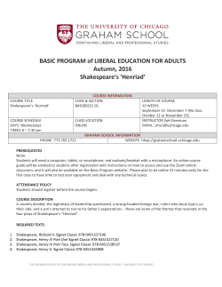 Course Syllabus - University of Chicago Graham School
