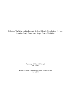Effects of Caffeine on Cardiac and Skeletal Muscle Stimulation: A