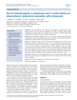 Size of internal jugular vs subclavian vein in small infants: an