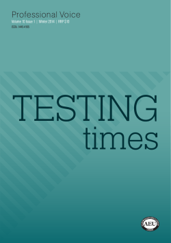 TESTING times