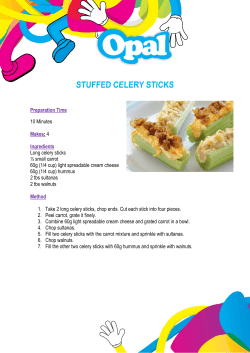 STUFFED CELERY STICKS