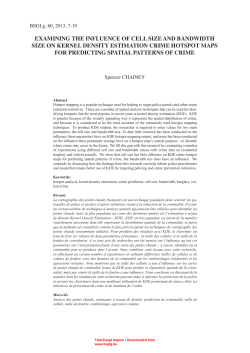 Examining the influence of cell size and bandwith