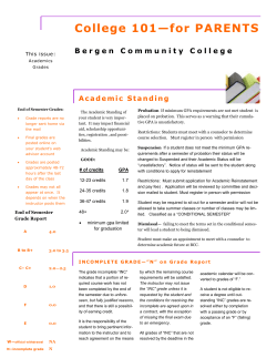 College 101&mdash;for PARENTS - Bergen Community College