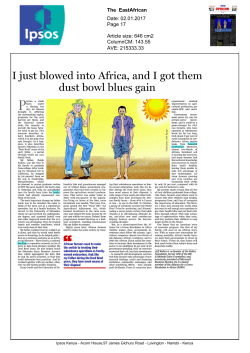 I just blowed into Africa, and I got them dust bowl blues gain