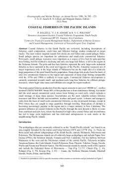 Coastal fisheries in the Pacific Islands