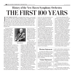 Full page photo - New Haven Symphony Orchestra