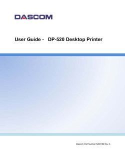 User Guide to the Ap1300 Thermal Printer