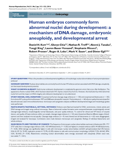 Human embryos commonly form abnormal nuclei during development
