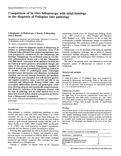 Infertility: Comparison of in-vitro falloposcopy with tubal histology in