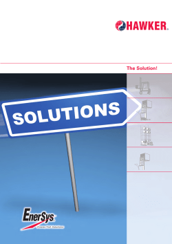 Prospekt Solution - EnerSys