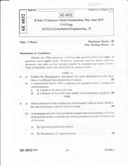Geotechnical EngineeringVI -II