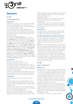 Answers - In the Zone