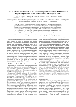 Role of solution conductivity in the electron impact dissociation of