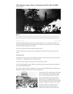 The Bonus Army: How A Protest Led To The GI Bill