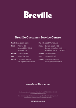 Breville Customer Service Centre