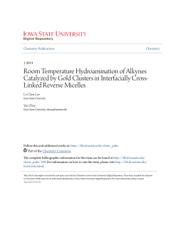 Room Temperature Hydroamination of Alkynes Catalyzed by Gold