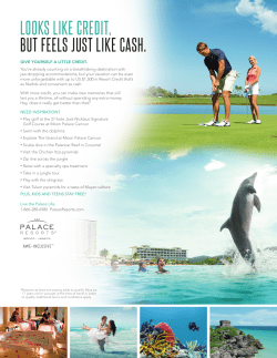 LOOKS LIKE CREDIT, BUT FEELS JUST LIKE CASH.