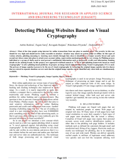 Detecting Phishing Websites Based on Visual Cryptography