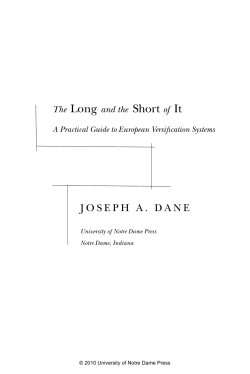 joseph a. dane - University of Notre Dame