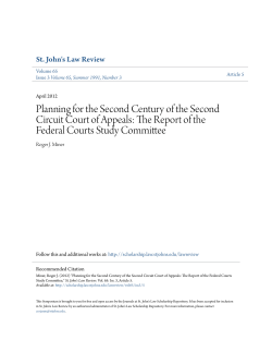 Planning for the Second Century of the Second Circuit Court of