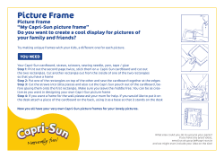 My Capri-Sun picture frame