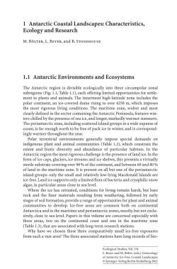 1 Antarctic Coastal Landscapes: Characteristics, Ecology and