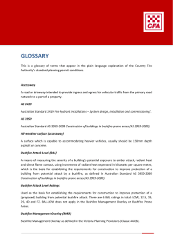 glossary of terms - Country Fire Authority